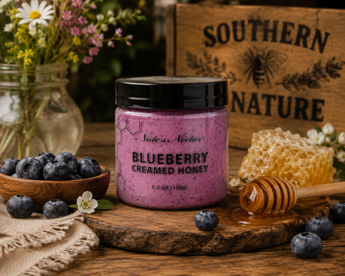 Blueberry Creamed Honey